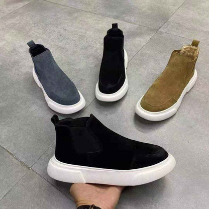 Autumnwinter Men's High-top Slip-on Shoes
