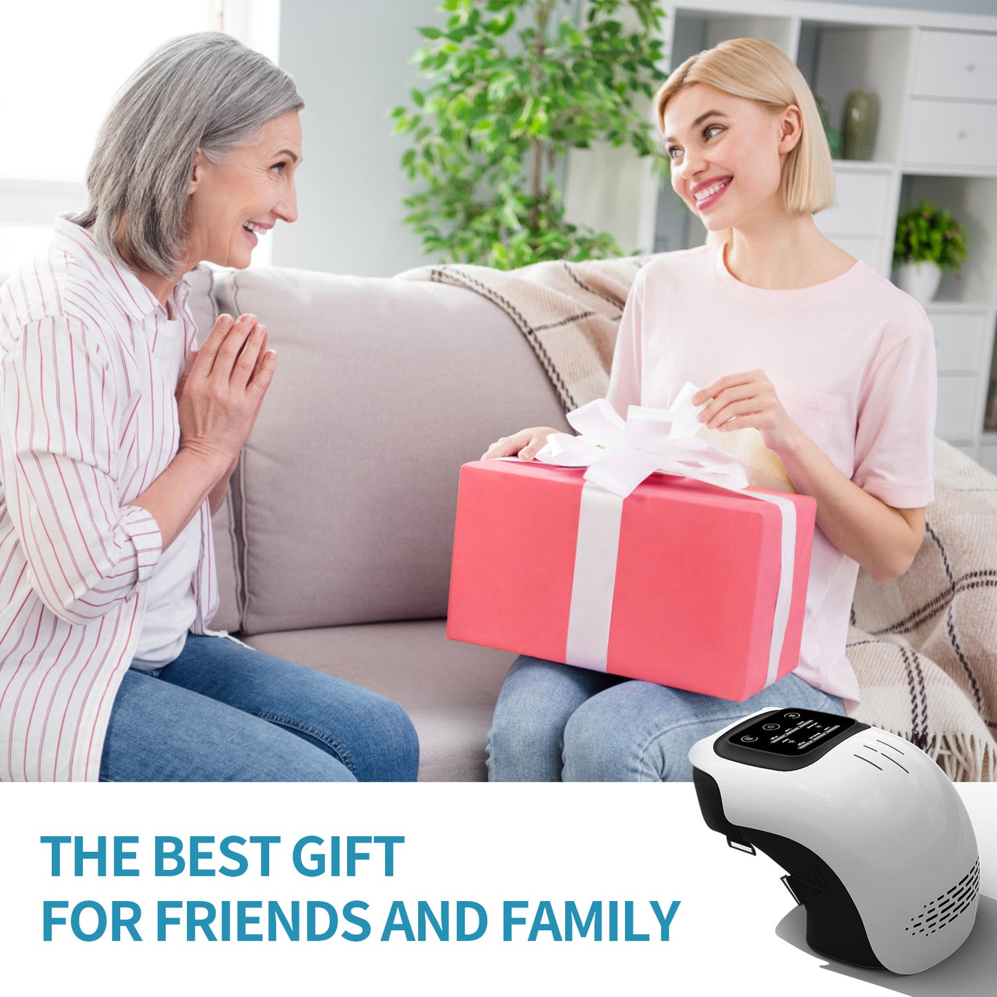 Intelligent Home Use Electric Intelligent Kneading Heating Knee Massager Rechargeable Pain Relief Infrared Laser Vibration Knee Massager - DropOnline.co