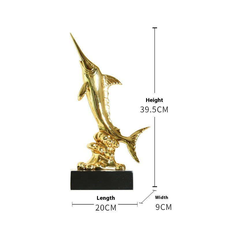 European Swordfish Decoration Creative Decorative Crafts - DropOnline.co