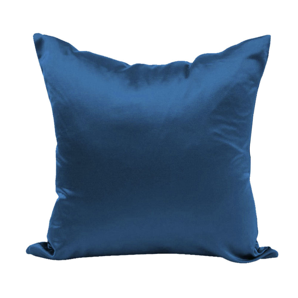 Solid Color Imitation Silk Sofa Cushion Cover - DropOnline.co