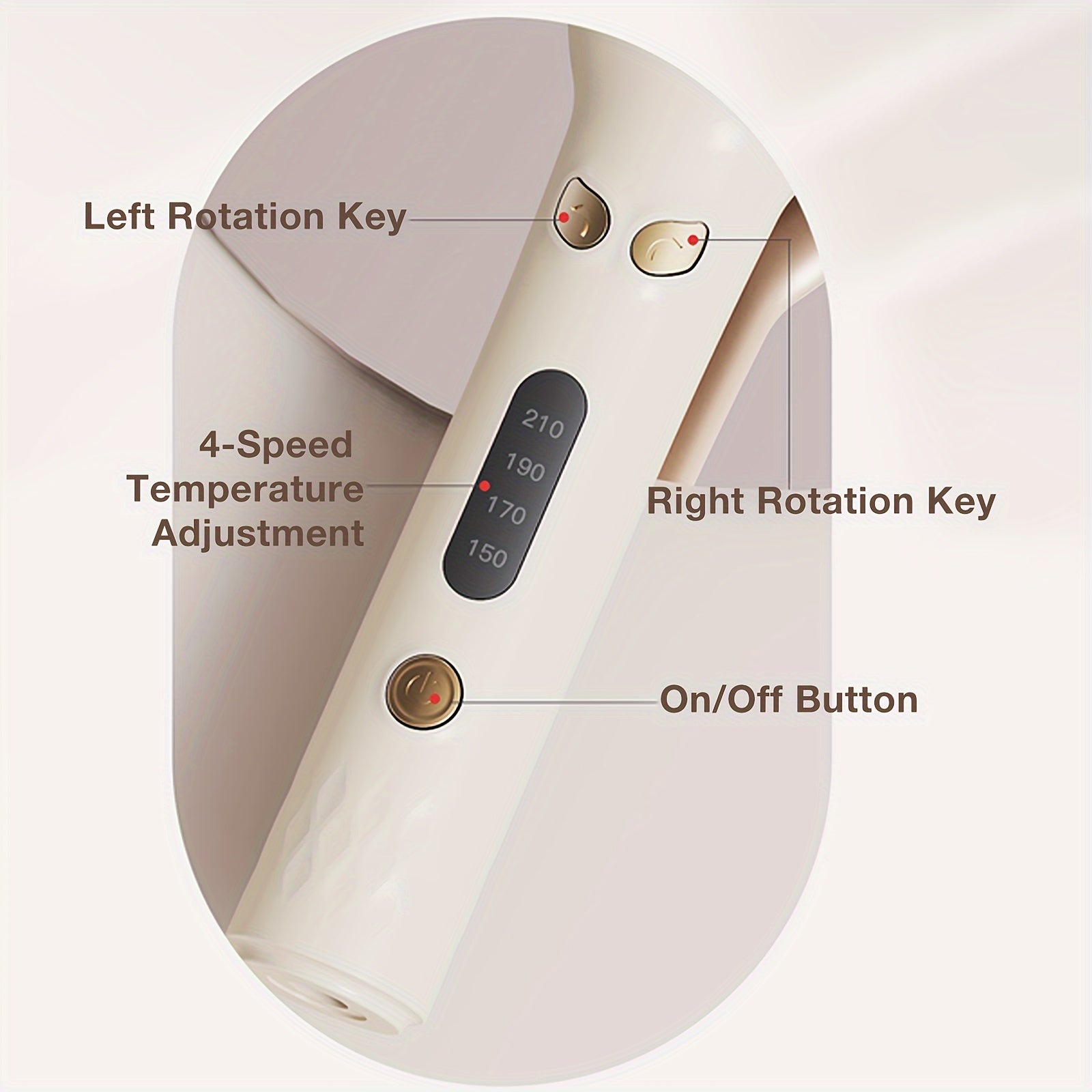 Automatic Hair Curler, 28mm Barrel, 4 Temperature Modes, Negative Ion Generator, Smart Timer And Sensor, Auto Off For Safety - DropOnline.co