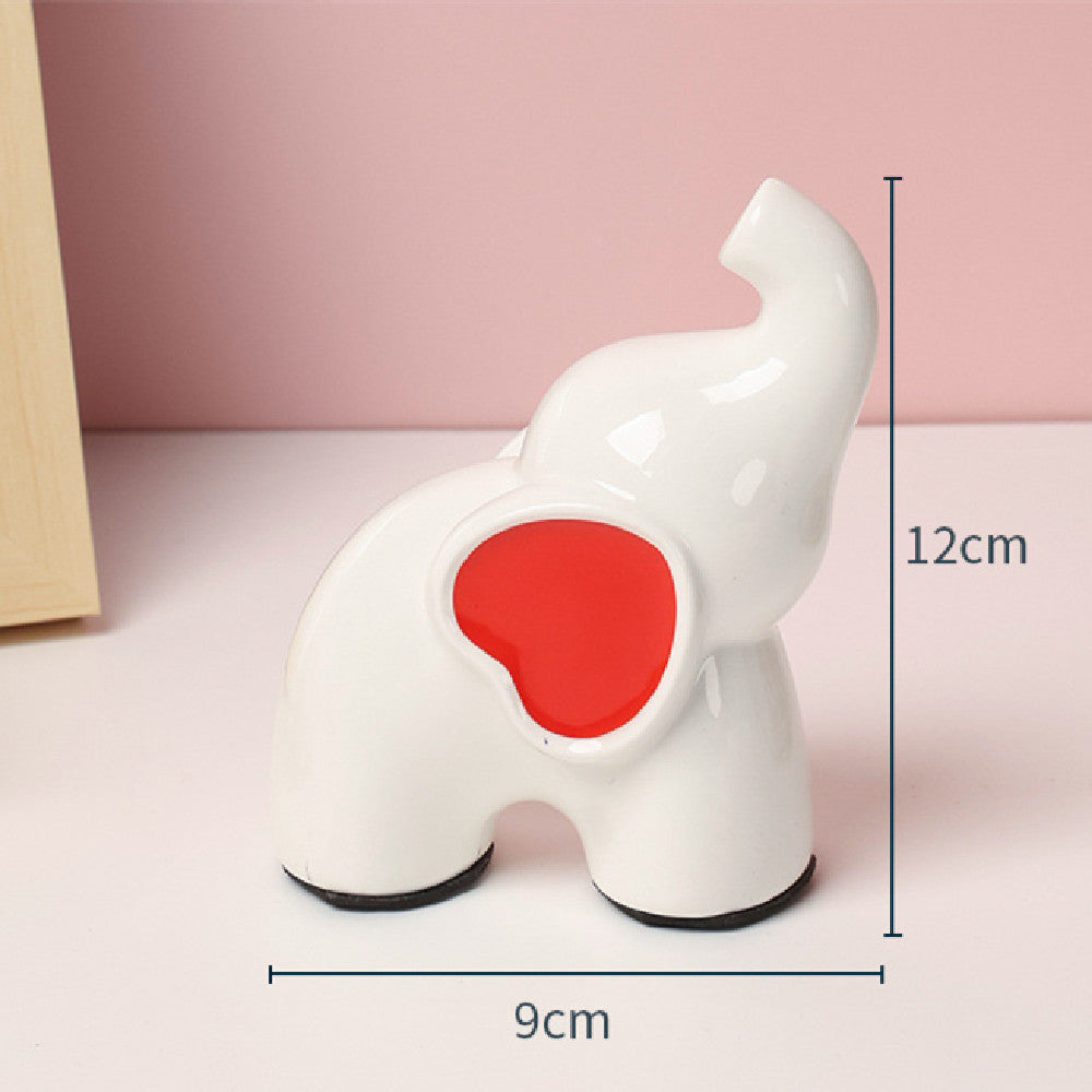 Nordic Home Decor Accessories Ceramic Elephant Vase Bedroom Desktop - DropOnline.co