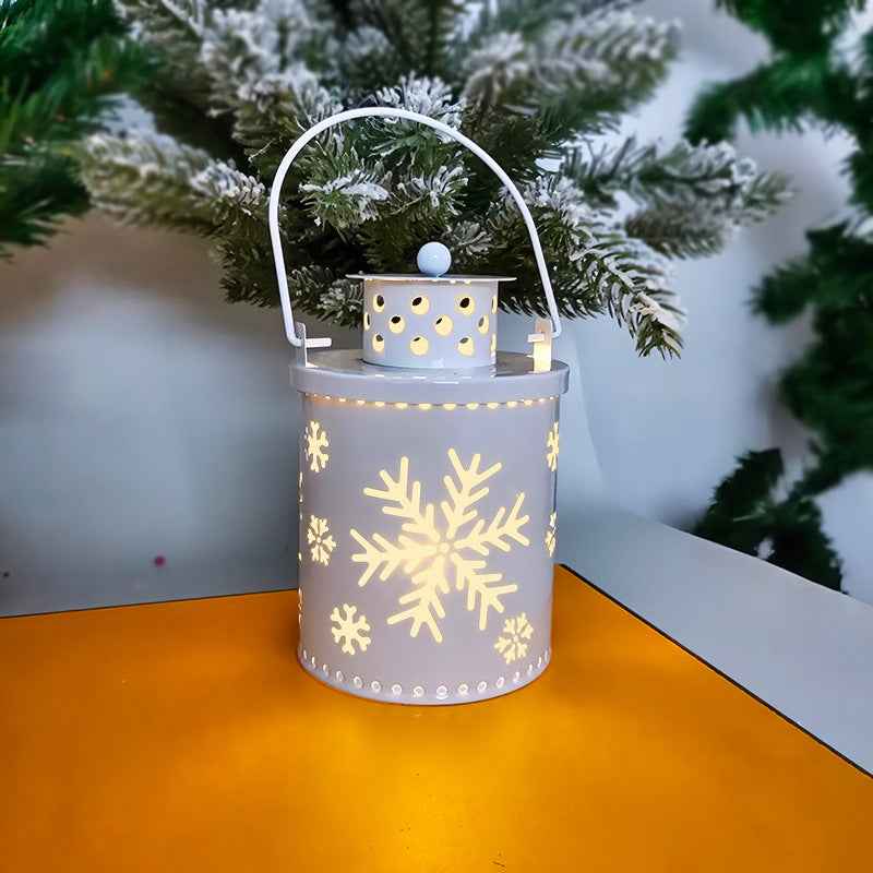 Christmas LED Candle Lantern - Nordic Style Electronic Wind Light Holiday Decoration - DropOnline.co