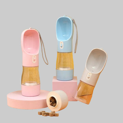 Pet Dog Water Bottle Feeder Bowl Portable Water Food Bottle Pets Outdoor Travel Drinking Dog Bowls Water Bowl For Dogs