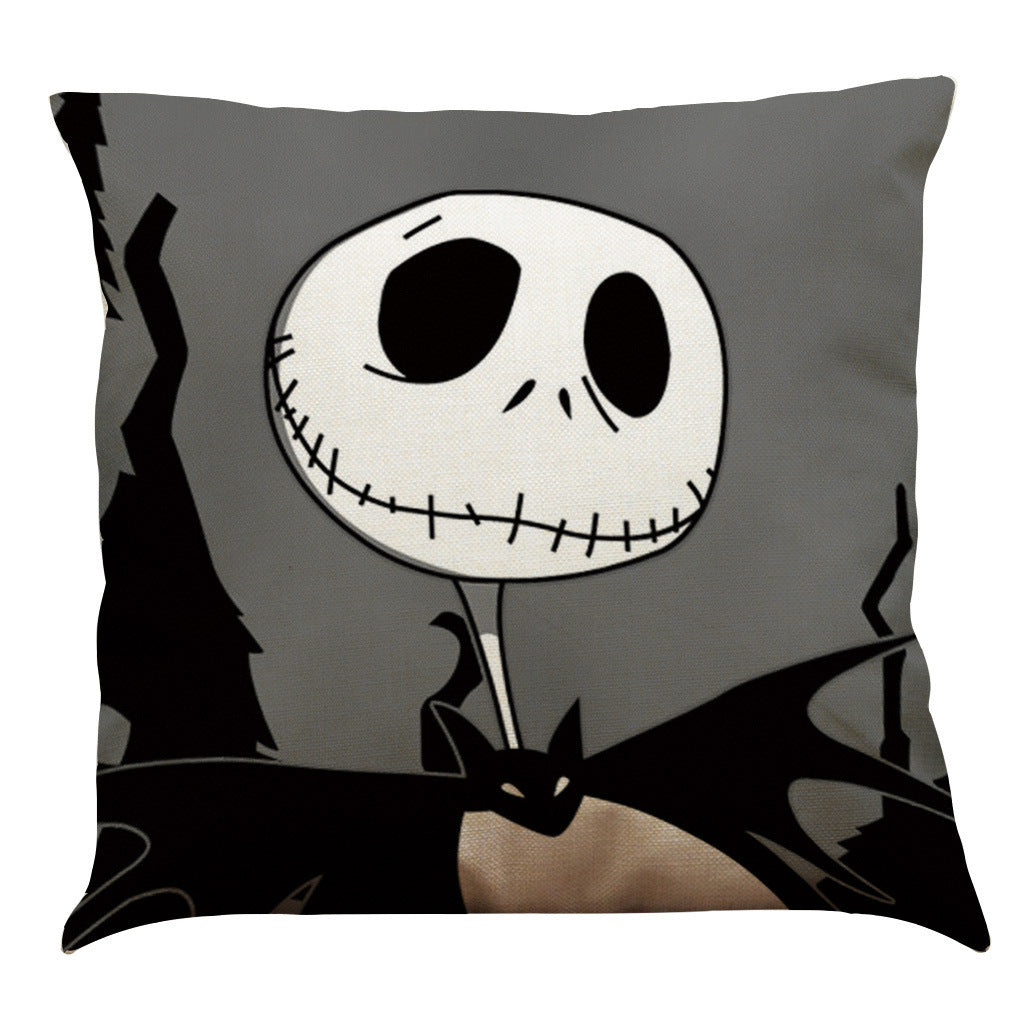 Halloween Cotton Linen Sofa Car Cushion Pillowcase - DropOnline.co
