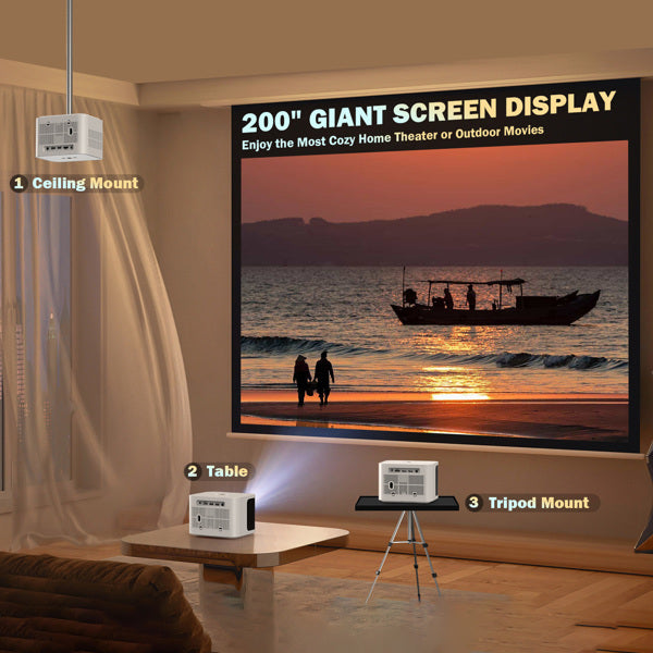 DBPOWER H89 720P Projector With Motorized Focus 5G-It Is Prohibited To Sell On Amazon, Walmart, And Temu Platforms, And It Will Not Be Shipped On Weekends - DropOnline.co