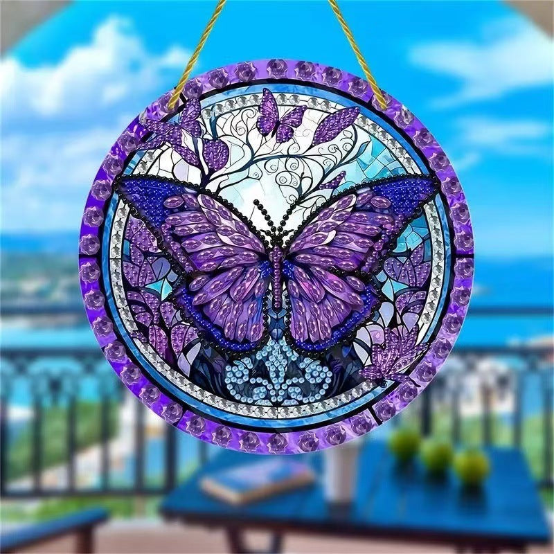 Creative Butterfly Theme Home Wall Decoration Acrylic Hanging Painting - DropOnline.co