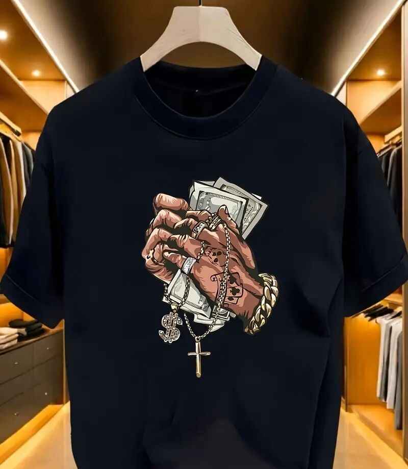 Men's Printed Short Sleeve T-Shirt - Casual Graphic Tee