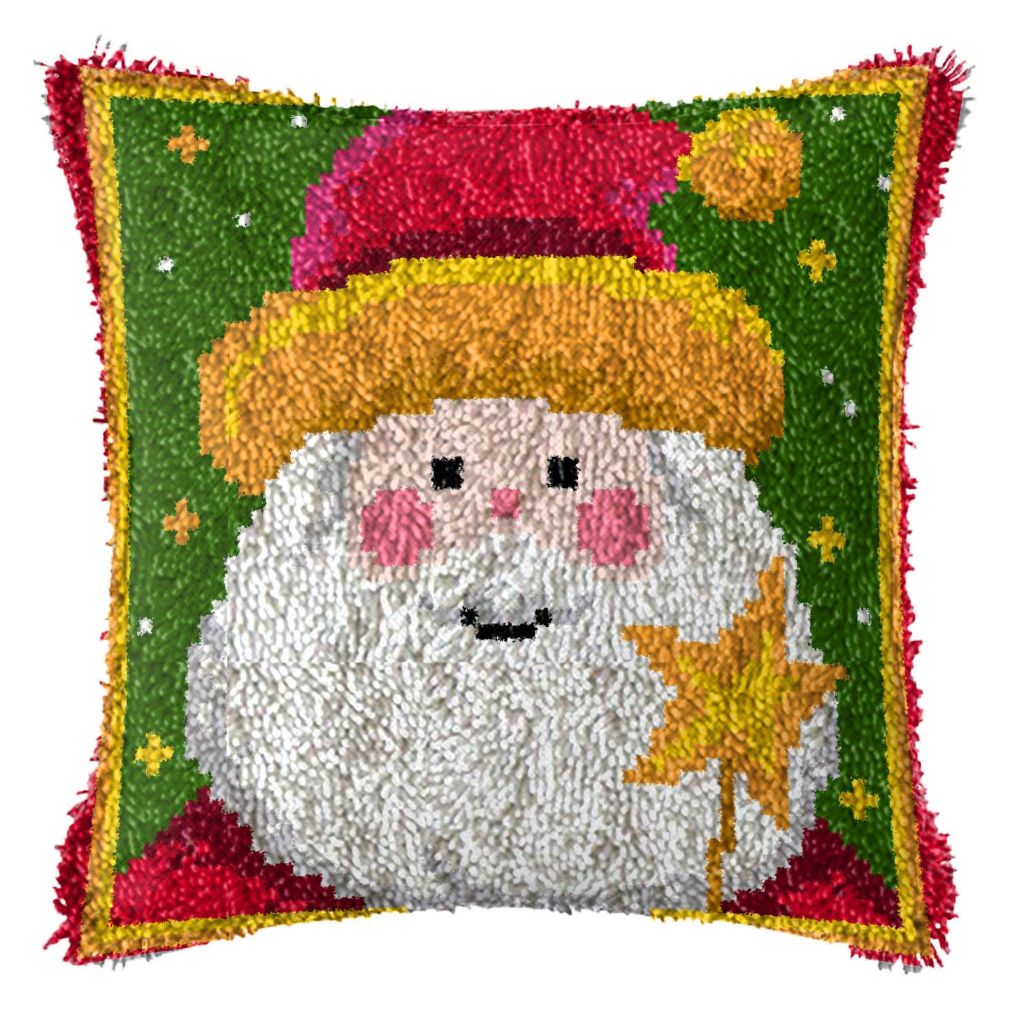 Diy Handmade Christmas Cushion Wool Embroidered Pillow Material Package - DropOnline.co