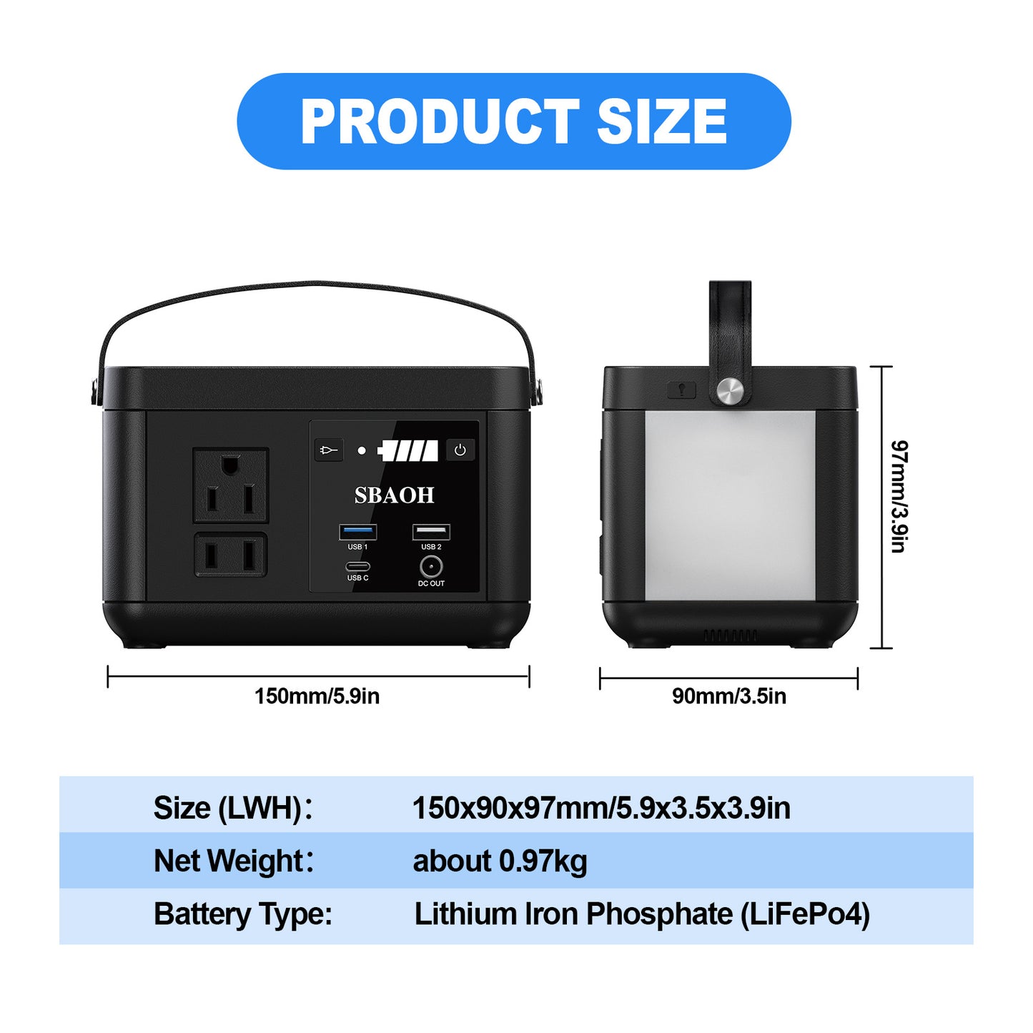 Portable Power Station P86,88.8Wh LiFePo4 Battery,with 120W AC Outputs, Solar Generator For Travel And Camping - DropOnline.co