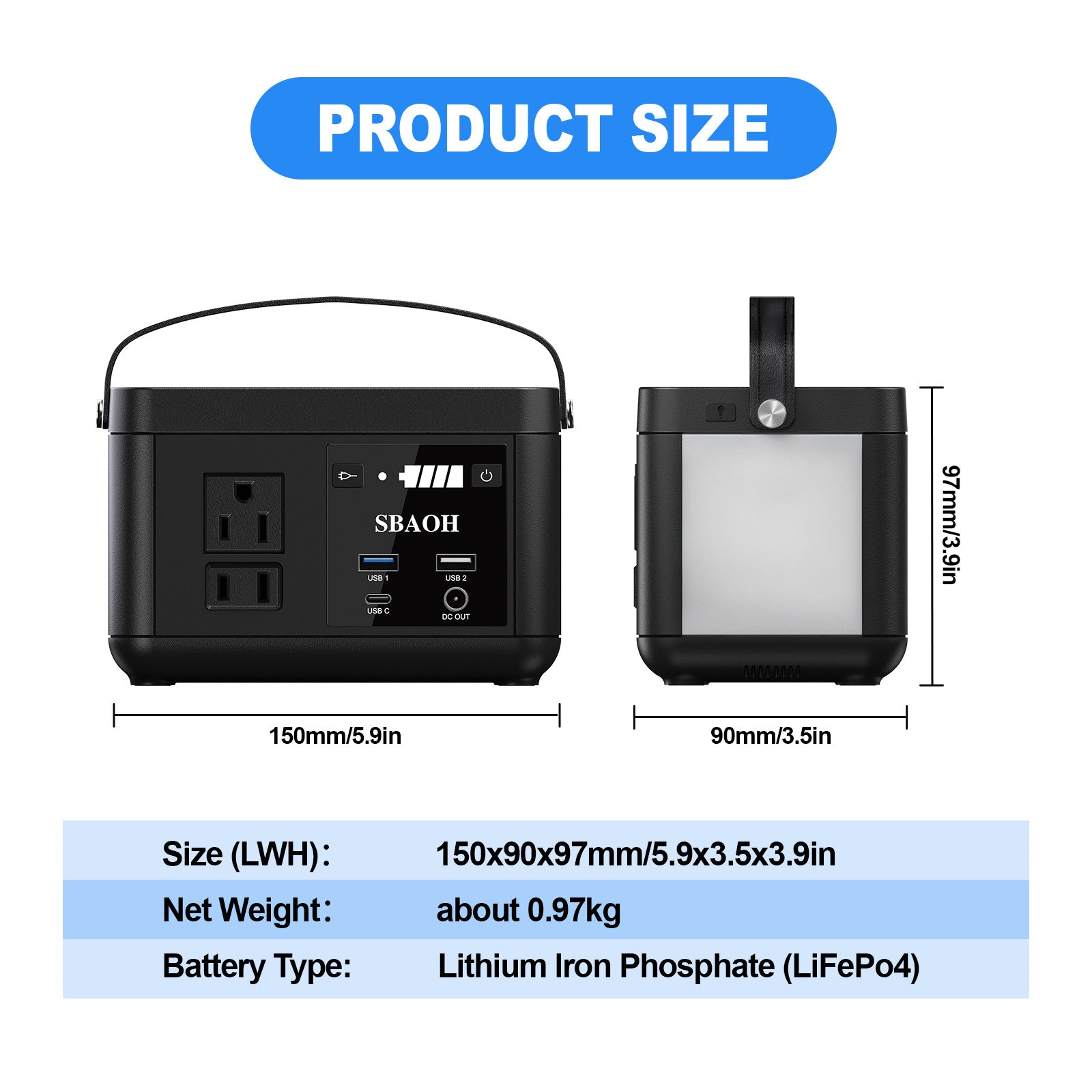 Portable Power Station P86,88.8Wh LiFePo4 Battery,with 120W AC Outputs, Solar Generator For Travel And Camping - DropOnline.co