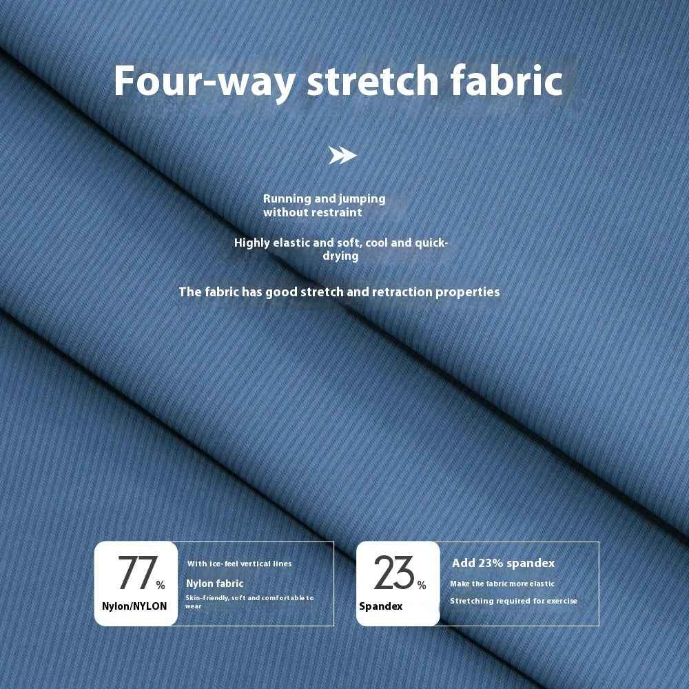 Men's Nylon Track Pants - Quick-Drying Loose Fit Athletic Pants