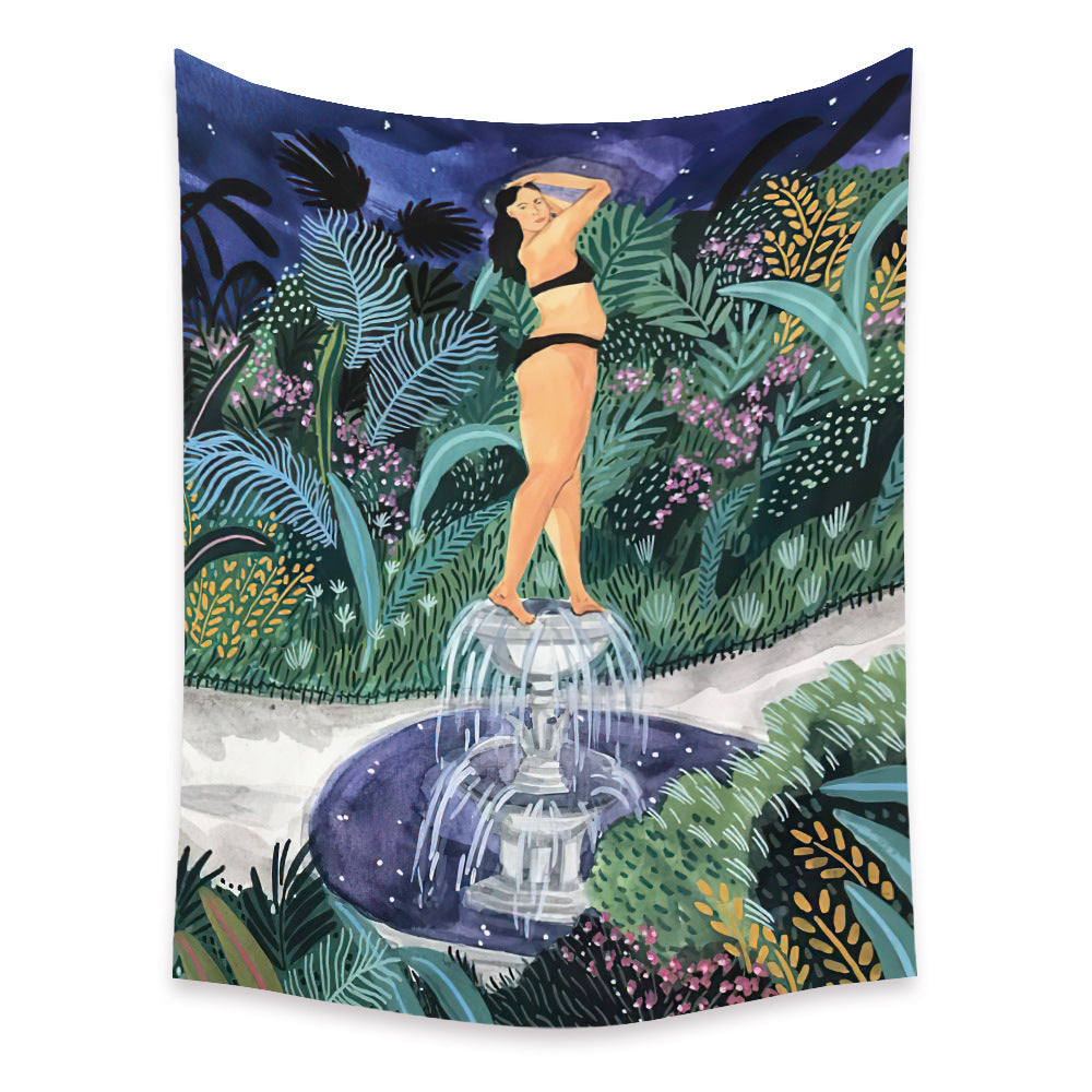 Bedroom Wall Decor Background Fabric Tapestry - Large Decorative Wall Hanging for Home - DropOnline.co