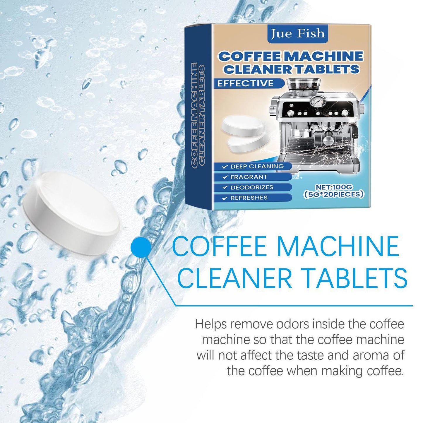 Jueyu Coffee Machine Cleaning Effervescent Tablets Clean Coffee Machine Stains And Dirt Renovation Maintenance Cleaner - DropOnline.co