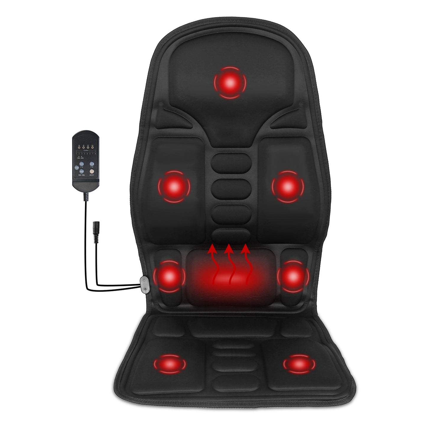 1Pc Back Massager Cushion Electric Massage Car Seat Cushion Chair Pad With Heating Function 8 Vibration Modes 3 Intensity Levels Fedex Shipping - DropOnline.co