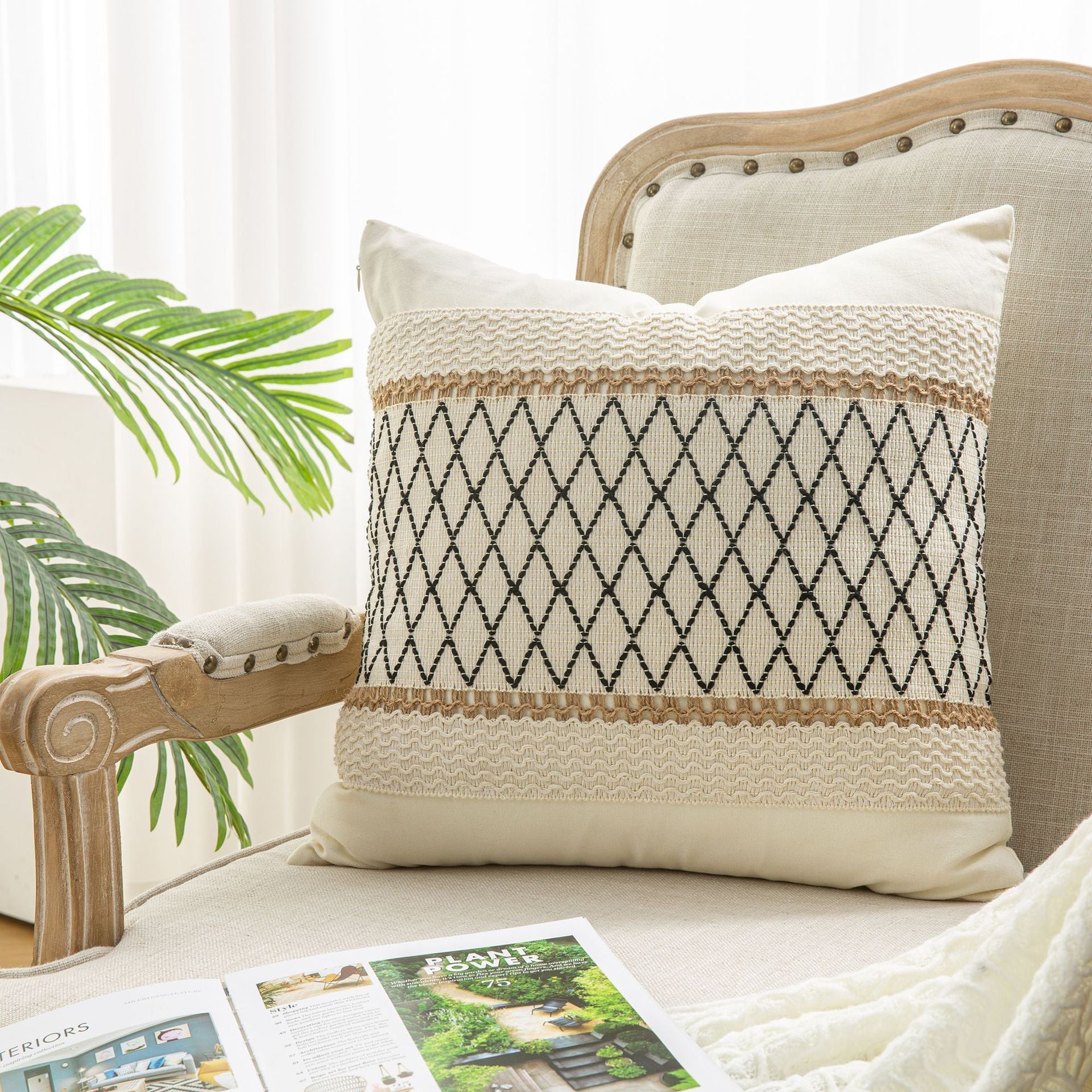 New Cotton And Linen Bohemian Pillow And Cushion Cover - DropOnline.co