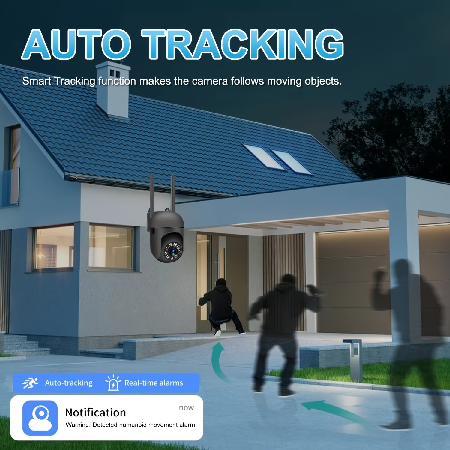 360  Wireless Camera Outdoor WiFi Night Vision Cam HD 1080P Home Security System - DropOnline.co