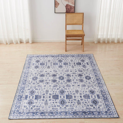 Floral Machine Washable Accent Area Rug 5' x 7' - Matra Collection