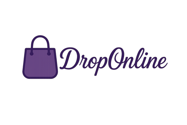New Darker Purple DropOnline Logo