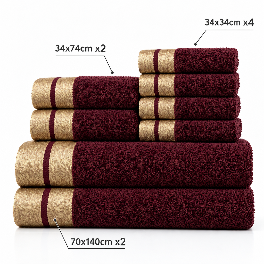 Red towel set